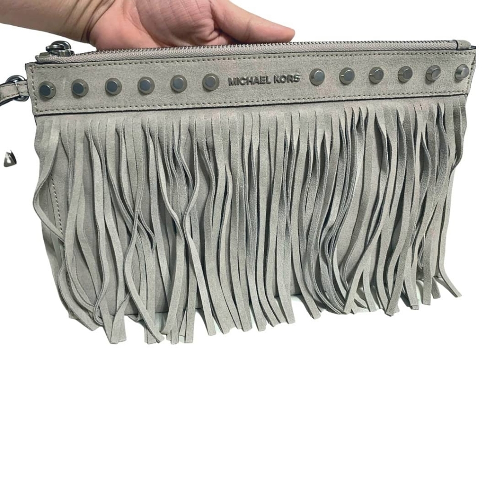 NEW MICHAEL KORS FRINGE CLUTCH